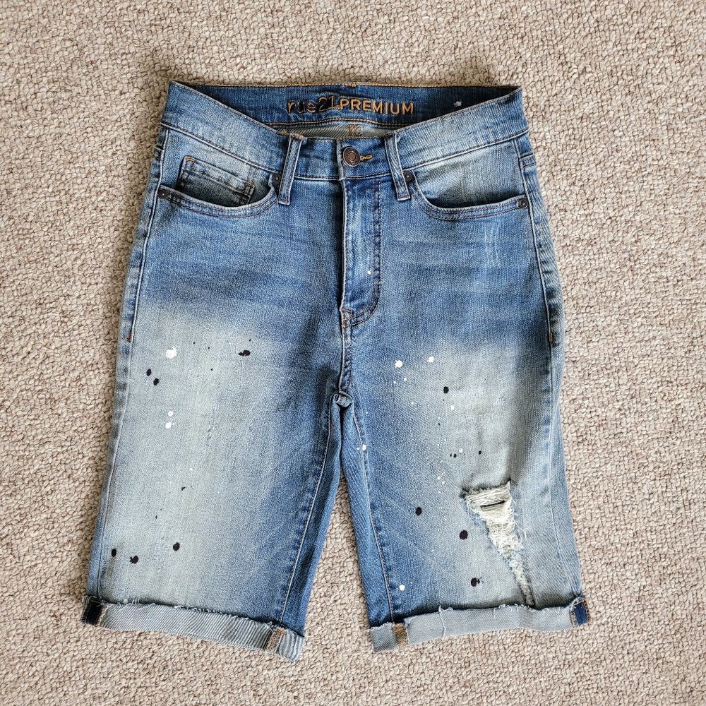 NEW Rue 21 Premium Jean Short Supreme Flex Size 26